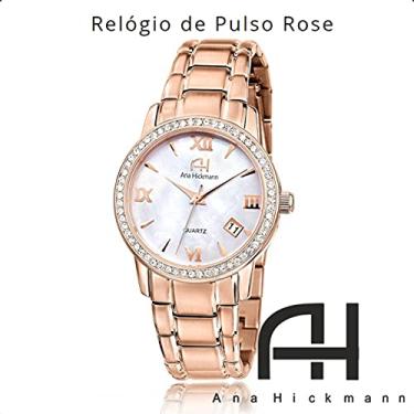 Imagem de Relógio Feminino Ana Hickmann Rose Original 576174