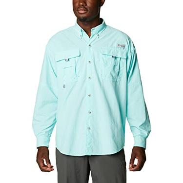 Imagem de Camisa de manga longa masculina Columbia PFG Bahama II, respirável, proteção UV, fluxo do golfe/borda Realtree, 1X grande