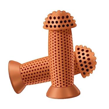 Imagem de Tachiuwa Punhos de guidão de bicicleta infantil de 2 peças, punhos de bicicleta antiderrapantes, manga de aperto de bicicleta para meninas, meninos, MARROM