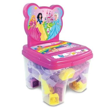Imagem de Cadeira Toy Blocos 24 Peças Princesas GGB Plast