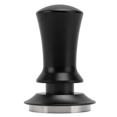 Imagem de QANYEGN Tamper De Café, Martelo De Prensa Manual, Prensa De Base Plana De Aço Inoxidável Para Borra De Café Acessório Para Máquinas De Barista(53mm-preto)