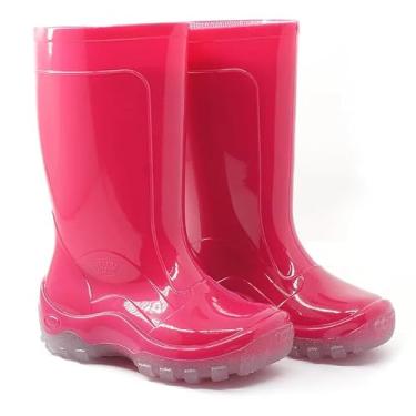 Imagem de Bota Galocha Borracha Infantil Nieve Pink Calfor 20/21