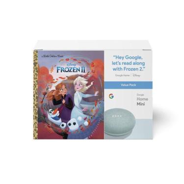 Imagem de Google Home Mini  Aqua  &Amp; Frozen Ii Book Bundle