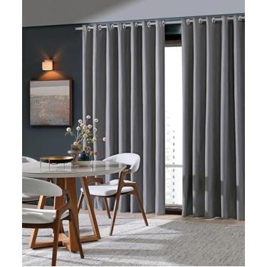Imagem de Cortina Corta Luz Uni Milão Vedação 100% 3,00x1,70m Titânio - Bella Janela