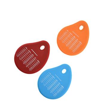 Imagem de Angoily 3 Pecas Espátula De Silicone Bolo Pente Mais Liso Raspador De Glacê De Bolo Mai...