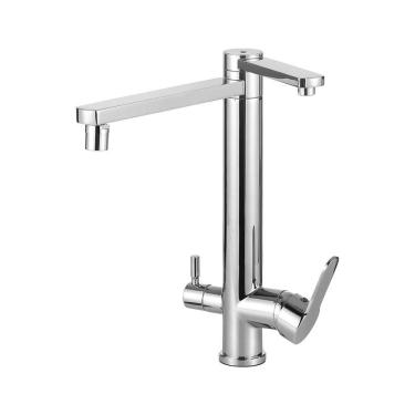 Imagem de Torneira Para Cozinha Gourmet Misturador Monocomando Com Saída Para Filtro Indaiá Pingoo.casa - Prata Cromado