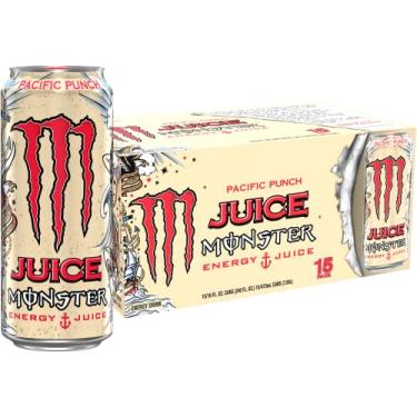 Imagem de Monster Energy Juice Monster Pacific Punch, Energy + Juice, Energy Drink, 473 ml (pacote com 15)