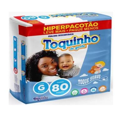 Imagem de Fralda Inf Toquinho De Gente  Hiper G/80