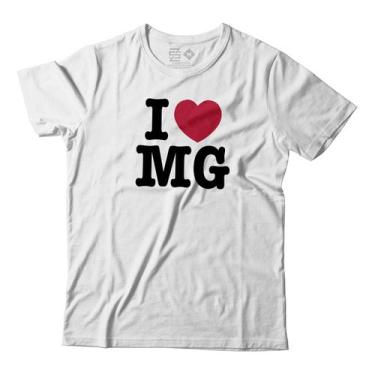 Imagem de Camiseta I Love Mg Eu Amo Minas Gerais Brasil Unissex - Estudio Zs