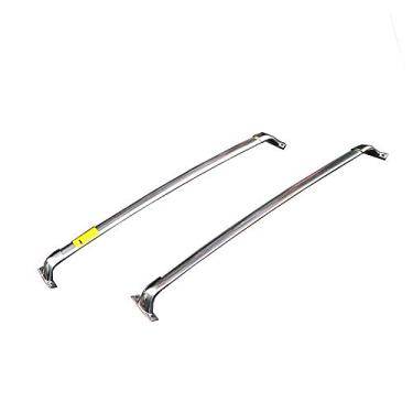 Imagem de UDP Barra transversal de aço inoxidável 2 peças barra transversal trilho de telhado bagageiro bagageiro barra de rack de teto travável prata serve para Infiniti JX35 QX60 2013-2020