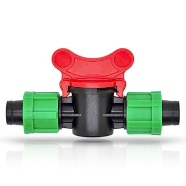 Imagem de (Pacote com 10) Tubo de irrigação por gotejamento Válvula de desligamento universal de 1/5.1 cm - Conector Perma Encaixe de travamento farpado - Serve para todas as marcas Tubo AG de fita gotejamento