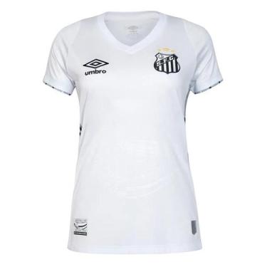 Imagem de Camisa Feminina Santos Fc Uniforme 1 2024 Branca Umbro Original