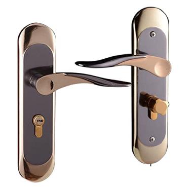 Imagem de Conjunto de fechadura de privacidade para maçaneta da porta de passagem Entracne - Travamento com chave, H