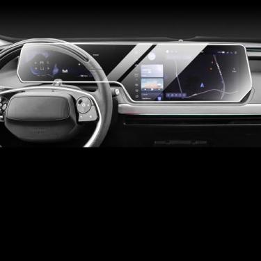 Imagem de Gerrit Película protetora para console central de navegação do carro, tela LCD, filme TPU, protetor de tela antirarranhões, para XPENG P7i P7 2022-2023