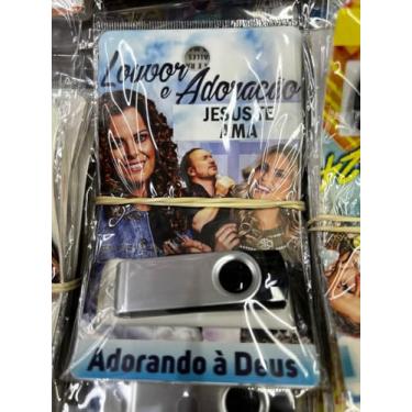 Imagem de pen drive com musicas gravadas diversas pendrive gravado generos LOUVORES E ADORAÇÃO
