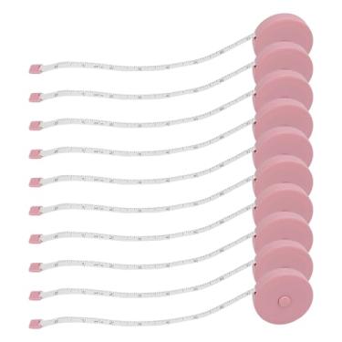 Imagem de Fita Métrica Corporal, Fita Métrica Retrátil Flexível de 10 Unidades para Atividades Artesanais