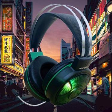 Imagem de Fone de ouvido over-ear gamer Com Luz Rgb Led PC Games - KapBom