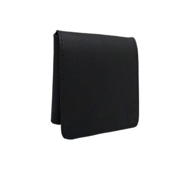 Imagem de Carteira Masculina Em L Couro Fossil Resistente Com Porta Moedas Externo Cabe RG Dinheiro Cartoes