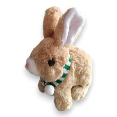 Imagem de Cachorrinho Pelúcia Coelhinho Anda Emite Som Brinquedo (971-CREME)