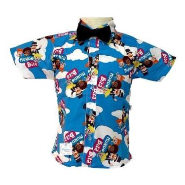 Imagem de Camisa Infantil Temática Mundo Bita - Pequenos Encantos Baby, Azul, P 