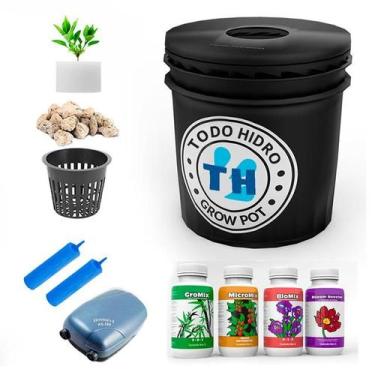 Imagem de Grow Pot Profissional 20L Pote Kit Hidroponico Com Nutrientes - ToDo H