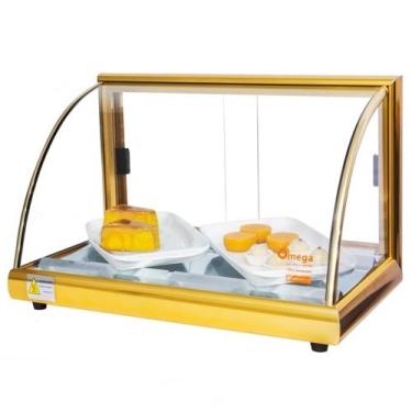 Imagem de A-VF47 - Vitrine fria Alfa 47cm Dourada com 8 Gelo-X - Bivolt - Omega