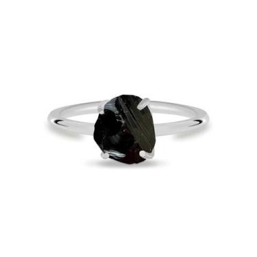 Imagem de Aliança Obsidiana - Cristal Natural, Prata 925