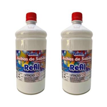Imagem de Refil Liquido 2 Litros Para Maquina De Fazer Bolhas De Sabão - Brasilf