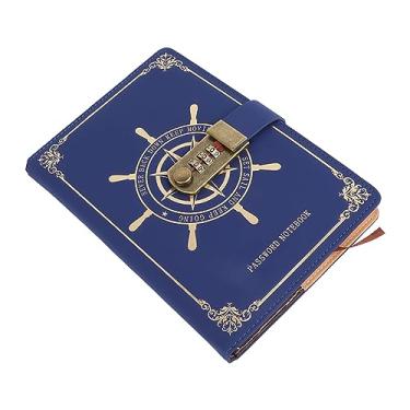 Imagem de Caderno de Diário de Bloqueio, Diário de Couro PU de Combinação Vintage Com Cadeado para Meninos e Meninas, Presente para Papel Forrado de Constelação, Caderno de Diário de Viagem