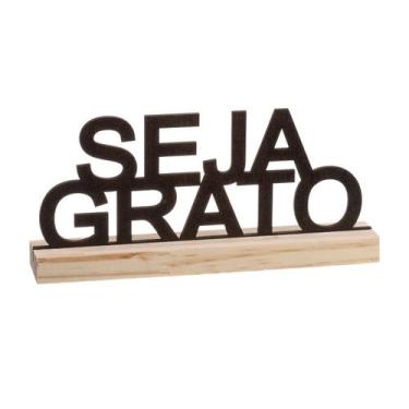 Imagem de Enfeite Frases Madeira Pinus Decoração Enfeite Presente - Maryland Dec