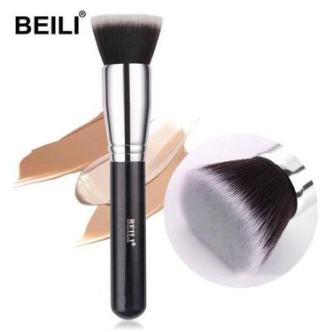 Imagem de Pincél De Maquiagem Facial BEILI Para Base, Contorno, Líquido - ElaSho
