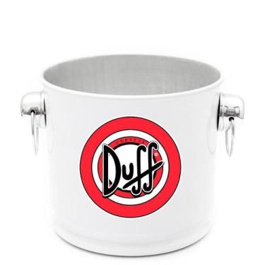 Imagem de Balde de Gelo Térmico em Alumínio 12L Grande Branco - Cerveja Duff Bee