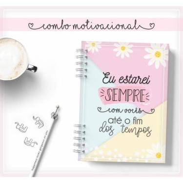 Imagem de Caderno Personalizado MOTIVACIONAL 60 Folhas 15,5x21,5 Cm - Mel'art Pa