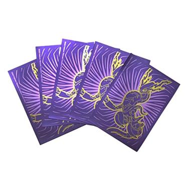 Imagem de Capas para cartas Miraidon Pokemon – Protetores de baralho escarlate e violeta x65 – Caixa Elite Trainer