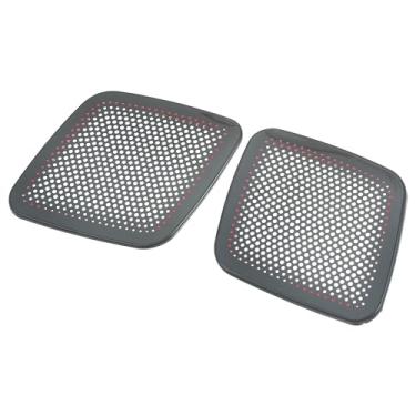 Imagem de ACROPIX Tampa da moldura do alto-falante da porta traseira guarnição de áudio do carro buzina estéreo grade de alto-falante acessórios de decoração de interiores apto para Ford para Mustang Mach-E