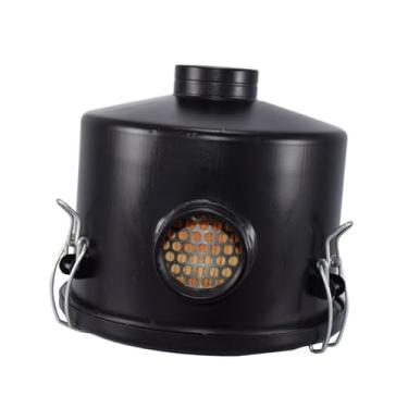 Imagem de ＫＬＫＣＭＳ F002 Filtro de bomba de vácuo em linha de 3/4 polegadas Carcaça de metal Filtro de entrada circular de ar preto