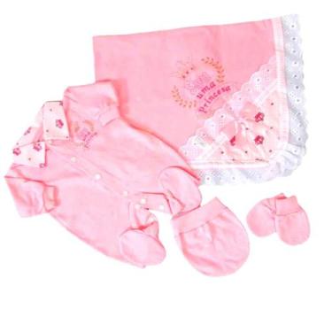 Imagem de Saida maternidade para bebe menina rosa  - KEG