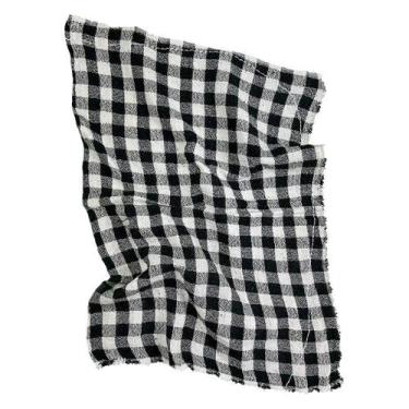 Imagem de Pano De Chão XADREZ PRETO Premium Atacado Grande  - Saco Qualidade - A