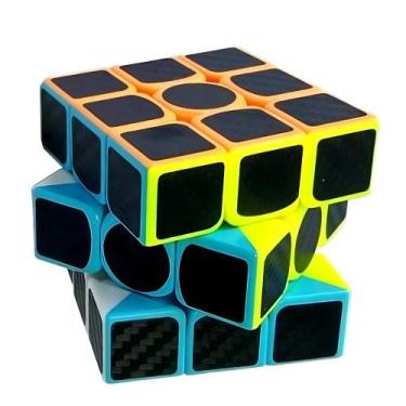 Imagem de Cubo Mágico Profissional 3x3x3  Black Carbon - Boxfast tech