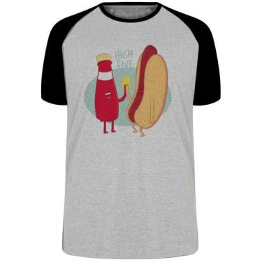 Imagem de Camiseta Salsicha hot dog cachorro quente  Blusa Plus Size extra grand
