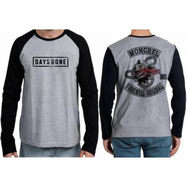 Imagem de Camiseta Manga Longa blusa Days Gone Emblema - Empório Dutra, M  adult