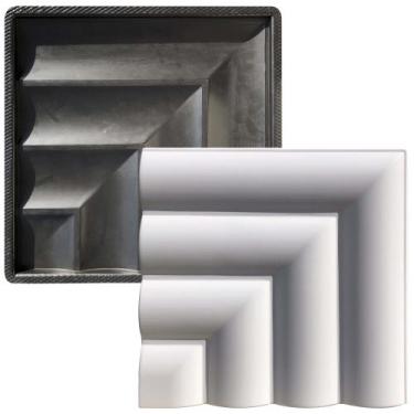 Imagem de Forma 3D Gesso e Cimento ABS - Cabeceira 40x40 - Xmoldes Formas 3D