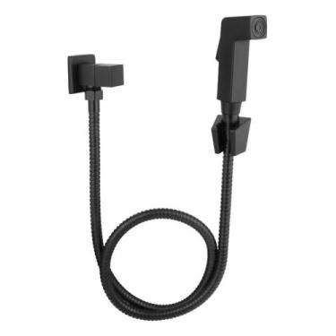 Imagem de Ducha Higiênica Chuveirinho Intimo Completa Preto Fosco 1/4v - HC META