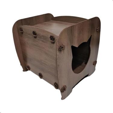 Imagem de Casinha Pet Mini Casa Cama Mdf Desenho Gravado Cachorro Gato - Amélia 