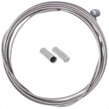 Imagem de Kit com 2 Cabos de Aço para Freio de Bicicleta 3m Cromados e 2 Termina