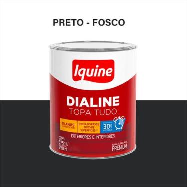 Imagem de Tinta Esmalte Sintético 750ML/3L - Cores Variadas --- Iquine, Preto Fo
