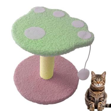 Imagem de Arranhador para Gatos Bola Brincadeira Arranhar Brincar Descanso Escal
