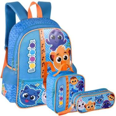 Imagem de Mochila de Costas Lancheira e Estojo Duplo Bolofofo Clio