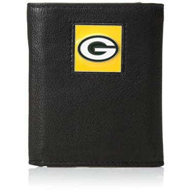 Imagem de Carteira NFL Green Bay Packers de couro com dobra tripla