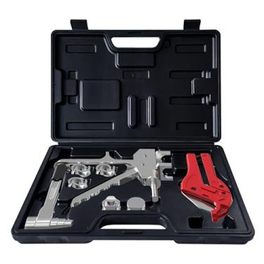 Imagem de Kit de alicate de fixação deslizante para tubo de aquecimento de piso, cortador de tubo PEX, expansor, plugues e acessórios – Ferramentas profissionais para instalação de tubos PEX e manutenção do